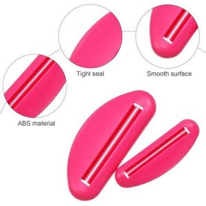 Distributeur De Dentifrice À Presser, 3 Pièces (Rose, Jaune, Bleu), Pince À Dentifrice En Plastique Pour Salle De Bain, Outil De Pressage De Dentifrice, Crème Pour Les Mains - Neuf