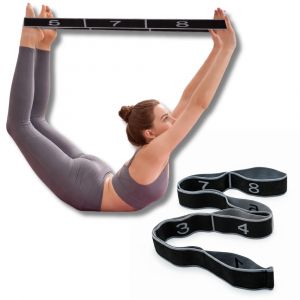 Bande &Eacute;lastique De Musculation R&eacute;sistance 15 Kg &ndash; 80 X 3,8 Cm, Polycoton & Latex, Fitness, Renforcement, &Eacute;tirements - Neuf