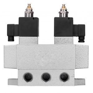 XYONG Electrovanne 3 positions, 5 voies, double commande electrique, fournitures industrielles G1/2 po K35D2H-15DC 12 V - Neuf