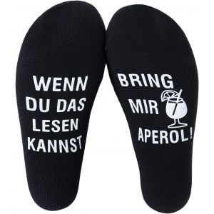 Jgd-Aperol Chaussettes Cadeau &iquest; Chaussettes De Pause &laquo; Bring Me Aperol &raquo; Pour Se D&eacute;tendre, Cadeau D'anniversaire, Cadeau De F&ecirc;te Des M&egrave;res, Cadeau Pour Les Amateurs D'aperol, Blanc., 43 Gro&szlig;e Gr&ouml;&szlig;en - Neuf