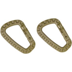 Jgd-Lot De 2 Mousquetons En Plastique En Forme De D - L&eacute;ger Et Robuste - Mousquetons Molle Pour Sac &Agrave; Dos, Camping, Randonn&eacute;e, Ext&eacute;rieur - 8,5 Cm - Charge Maximale : 12 Kg - Ne Convient Pas Pour - Neuf