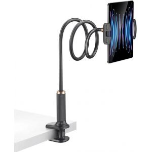 fghbb-Support pour Tablette - Col de Cygne - Bras réglable Flexible dans Le lit pour iPad, téléphone Portable, commutateur, Samsung Galaxy Tabs/etc, Longueur Totale de 98 cm (Noir) - Neuf