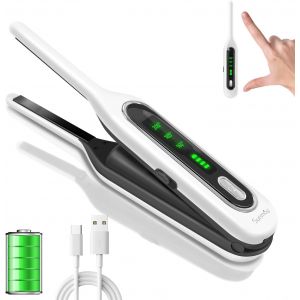Voga Cordless Mini Hair For Short Hair, 3/10 Inch Small Flat Iron For Pixie And Beard Trimmer, Portable Cordless Hair And Curler 2 In 1 For Travel, 5000mah Battery - Neuf