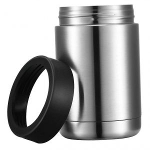 Refroidisseur de canettes a double paroi isolee sous vide en acier inoxydable pour une utilisation en exterieur, 355 ml (12 oz). - Neuf