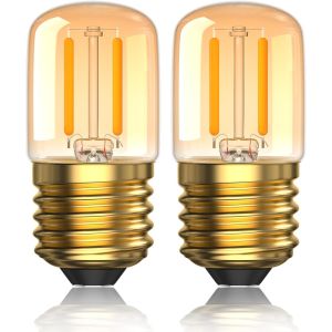 Kalanka-2w Dimmable Ampoule E27 Led Ultra Chaud 2200k Ampoules Veilleuse Gros Culot &Agrave; Vis, &Eacute;quivalent 15w, Ampoule Pygm&eacute;e E27 T28 &Agrave; Vintage Filament, 2-Pack - Neuf