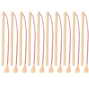 Ensemble De 10 Cannes À Pêche Magnétiques Pour Enfants ¿ Jeu De Pêche En Bois Durable Pour Des Jeux De Groupe Amusants Et Des Aventures En Plein Air - Neuf