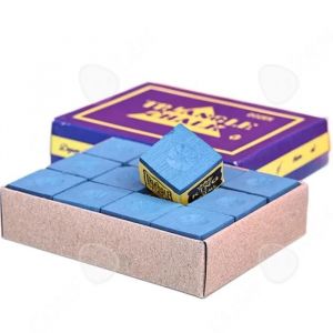 Craie billard lot de 12 craies de billard diam&egrave;tre 5,2cm ne tombe pas facilement s&ucirc;r et hygi&eacute;nique bleu convient au grand public - Neuf