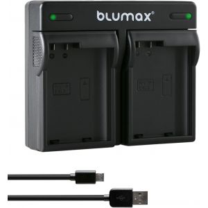 Blumax Double Chargeur Pour Batteries Nikon En-El15C En-El15B En-El15A En-El15 - Chargeur Compatible Avec - Nikon D500 D850 D7500 Z8 Z7 Ii Z6 Iii Z5 Zf[Z457] - Neuf