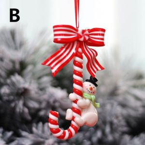 No&euml;l Pendentif Arc Candy Cane Bonhomme De Neige Suspendus Ornement Xm - Neuf