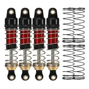 Amortisseurs avant et arri&egrave;re en aluminium 4PCS RC pour pi&egrave;ces de mise &agrave; niveau 1/18 4WD TRX4M, rouge - Neuf