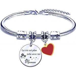 Eryi-Cadeau Fete Des Meres Cadeau Maman Fille Fete Des Meres Bracelet Maman Fille Cadeau Anniversaire Maman Fille Cadeau Maman Fille Original Cadeau Pour Maman Fille Cadeau Maman Pas Cher - Neuf
