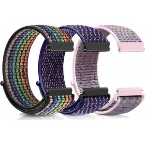 Bracelet De Montre En Nylon 16mm 18mm 19mm 20mm 22mm,Bracelet De Sport Réglable À Libération Rapide Pour Homme Femme,Tissu Souple Respirant Montre Bracelet.[U1866] - Neuf