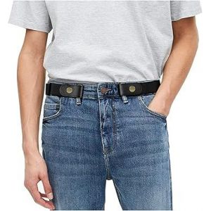 Aucune Boucle Ne Montrent Pas De Ceinture Pour Homme Boucle De Libre Stretch Ceinture Invisible Ceinture Pour Jeans Pantalons 1.38 Pouces De Large - Neuf