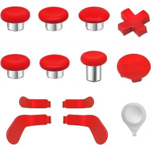 Pouce De Remplacement Pour La Manette Xbox One Elite Series 2, Kit D'accessoires Joystick Magn¿¿Tique M¿¿Tallique Compatible Avec La Manette Sans Fil Xbox Elite Series 2 Core (Rouge) - Neuf