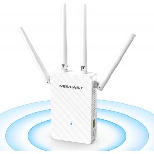 Répéteur Wifi Puissant N300Mbps Nf-Re516, 2.4Ghz Amplificateur Wifi Puissant Avec Wps, Repetiteur Wifi Sans Fil Compatible Avec Toutes Les Box Internet, 4 Antennes, 3 Mode[Z15] - Neuf