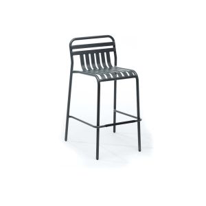 Tabouret De Jardin Haut Miami Avec Dossier Empilable - Jardiline - Neuf