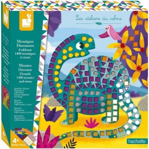 MDY-Kit Créatif Mosaïques Dinosaures - Loisirs Créatifs - 8 Tableaux à Décorer - Imagination et Créativité - Dès 4 Ans, Multicolore. - Neuf