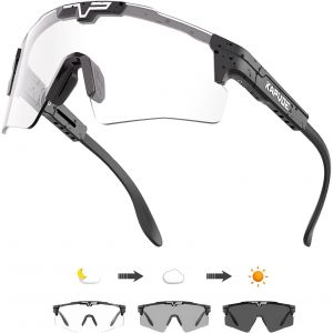 Lunettes De Cyclisme Photochromiques Hommes Femmes Lunettes De Soleil De Sport Claires R&eacute;glables Tr 90 Cadre Vtt Lunettes De Soleil Vtt V&eacute;lo &Eacute;quitation[Z2356] - Neuf