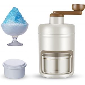 Manuel Broyeur À Glace - Broyeur Rotatif - Cocktails Slush Machine Ice Cube Crusher - Avec Bacs À Glaçons - Pour Bar Cuisine Accessoires De Boisson Glacée[Pou8807265] - Neuf