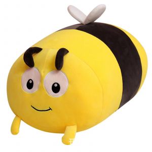 Coccinelle Coussin Doux Pour La Peau Respirant Finition Fine D&eacute;cor Peluche Coccinelle Abeille Oreiller Pour Home_Yellow - Neuf