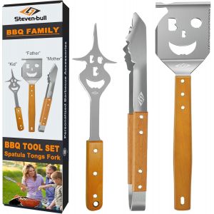 Ulteronixshop-Ensemble d'outils de Barbecue, Accessoires de Barbecue Extra Longs, Accessoires de Gril pour Gril ext&eacute;rieur, Meilleurs Cadeaux de Barbecue pour Hommes Uniques - Neuf
