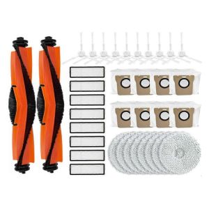 Lot de 26 pi&egrave;ces de rechange pour aspirateur robot M30S D103CN, rouleau, brosse lat&eacute;rale, filtre Hepa, sac &agrave; poussi&egrave;re - Neuf