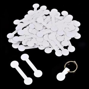 &Eacute;tiquettes De Prix 100 Pi&egrave;ces, &Eacute;tiquettes Autocollantes Polyvalentes, &Eacute;tiquettes De Bijoux Vierges, Autocollants Vierges Pour Bijoux, Colliers, Boucles D'oreilles, Bagues (14 * 50mm) - Neuf