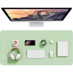 Sous-main de bureau en cuir synth&iquest;&iquest;tique, 90,2 x 43,2 cm, tapis de souris &iquest;&iquest;tendu XXL, imperm&iquest;&iquest;able, antid&iquest;&iquest;rapant, ultra fin, grand tapis d'&iquest;&iquest;criture pour ordinateur portable, pour bureau et - Neuf