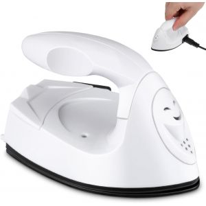 MEVRONISSHOP-Mini Presse &Agrave; Chaud Portable 180&deg;C Fer &Agrave; Repasser &Eacute;Lectrique Compact Pour Transfert Thermique Diy Tissus Vinyles Perles Fondantes Avec Plaque Anti-Huile Et Poign&eacute;E Ergonomique - Neuf