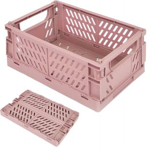 Ershi-Paniers De Rangement Pliables En Plastique Caisse Pliante Rangement Avec Poignée Boîtes De Rangement En Plastique Caisses Pl[3971] - Neuf