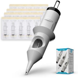 Solong Standard En02d-50kit-F Tattoo Needle Cartridge (50pcs Mixed Rl Rm M1) # 12 Professional Sterilized Disposable Safety Cartridges - Neuf