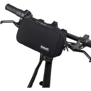 Subzonal-Sacoche Avant Pour V&eacute;lo, Sacoche De Guidon De V&eacute;lo Avec Housse Anti-Pluie, Multifonction, Sac &Agrave; Bandouli&egrave;re, Sacs &Agrave; Main, Pour Velo De Route, Vtt, Velo De Voyage (Noir) - Neuf