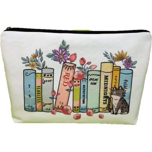 Trousse De Toilette Personnalis&eacute;e, Trousse Cosm&eacute;tiques Toile, Sacs Cosm&eacute;tiques Grande, Trousse Scolaire, Pochette &Agrave; Maquillage Pour Femme, Petite Avec Pochette Zipp&eacute;e, Cadeaux Pour Femmes - Neuf