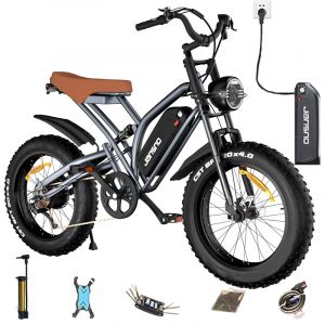 V&eacute;lo &Eacute;lectrique Jansno X50p Moteur Sans Balais De 750w, Batterie Amovible 48 V 17 Ah, Vitesse Maximale De 48 Km/H, 7 Vitesses, Pneus Larges 20" X 4.0. Moto &Eacute;lectrique Tout-Terrain. - Neuf