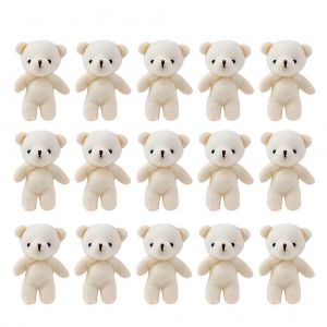 Lot de 18 figurines d'ours mignons - Pendentifs en peluche multifonctions pour bricolage, porte-cl&eacute;s et cadeaux - Neuf