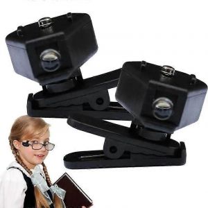 Lampe de lecture de lunettes ClipOn Light pour lunettes Mini lampe de lecture réglable LED Lampe de poche Lunettes Lampe de lecture Clip Book Light - Neuf