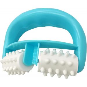 Appareil De Massage Cellulite Avec Poign&eacute;e - Rouleau De Massage Manuel Anti-Cellulite Pour Cuisses, Ventre, Hanches, Fesses Et Bras (Bleu) - Neuf
