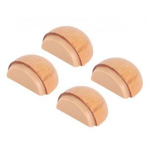 4pcs But&eacute;e De Porte En Bois Polyvalente Silencieuse Emp&ecirc;che Le Per&ccedil;age De Collision Sans Amortisseur De Porte Anti-Chocs Pour Chambre &Agrave; Coucher Salle De Bain - Neuf