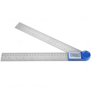 Regle 2 en 1 Goniometre Detecteur d'angle electrique Regle d'angle numerique magnetique avec affichage (300 mm) - Neuf