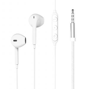 Écouteurs Jack 3.5mm Matériau 100% Recyclés Garantie À Vie Force Play Blanc - Neuf