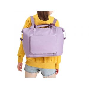 Sac de voyage pliable - Sac de sport r&eacute;sistant &agrave; l'eau - Violet - Neuf