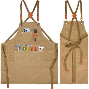 Loranka-Tablier Multifonction En Toile, Tablier De Travail, Tablier De Soudure, Tablier De Cuisine, Tablier De Barbecue, Tablier De Cuisine, Tablier En Lin, Adapt&eacute; Pour La Cuisine, Le Jardin, La - Neuf