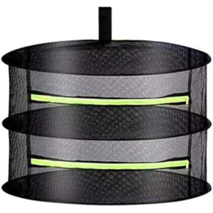 MDY-Filet de Séchage Pliable En Couches, Filet De Séchage D'herbes, Filet De Séchage Pour Sécher Les Herbes, Les Pétales De Fleurs,Les Pousses De Bambou, Les Petits Poissons Séchés (Noir-2 Couches) - Neuf