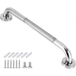 Promotion hivernale,barre d'appui pour salle de bain,poignée de baignoire en acier inoxydable SUS 304 de 33 cm avec poignée antidérapante,barre d'appui pour les personnes âgées/handicapées/enfants/pre - Neuf