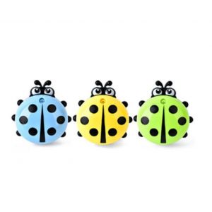 Minuterie De Cuisine Magn&eacute;tique Coccinelle 3 Pi&egrave;ces &iquest; M&eacute;canisme D'horlogerie, &Eacute;cologique, Sans Piles, Abs Durable, 7,8 X 8,8 Cm - Neuf