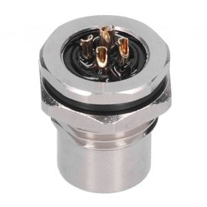 XYONG Connecteur metallique 5 broches pour panneau, prise de fil etanche IP67, filetage M12-F-S5 - Neuf