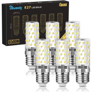Ampoule Led E27, 12w (&Eacute;quivalent Ampoules Halog&egrave;ne 100w), 1200lm Ampoules Led A Vis Blanc Froid 6500k, Angle Du Faisceau 360&deg;, 220-240v, Sans Scintillement, Lot De 6 - Neuf