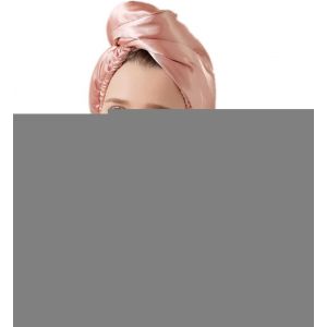 KAL-Serviettes De Séchage Microfibre Serviette Cheveux À Séchage Rapide Serviettes Turban Super Absorbantes Bonnet Cheveux Secs Avec Boutons Turban Torsadé Serviettes De Bain Lmitation De Soie - Neuf