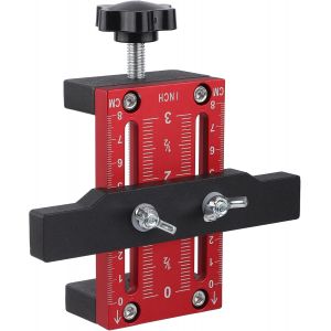 Positionneur d'Installation de Porte d'Armoire, Alliage d'Aluminium Gabarit de Quincaillerie d'Armoire Gabarit de Charni&egrave;re d'Armoire de Porte pour la Plupart des Portes d'Armoire - Neuf