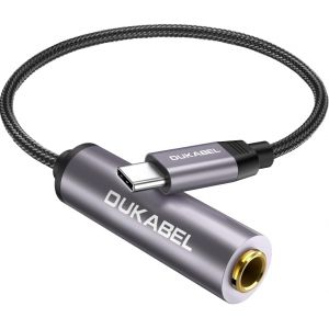 LORANKA-Adaptateur USB C vers jack 6,35 mm m&acirc;le USB C vers 1/4 femelle Adaptateur auxiliaire avec bo&icirc;tier en m&eacute;tal et c&acirc;ble en nylon compatible avec smartphone, ordinateur portable, table de mixage e - Neuf